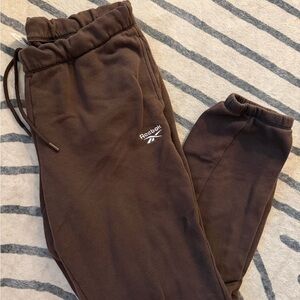 Reebok Kids Dark Brown Fleece Joggers